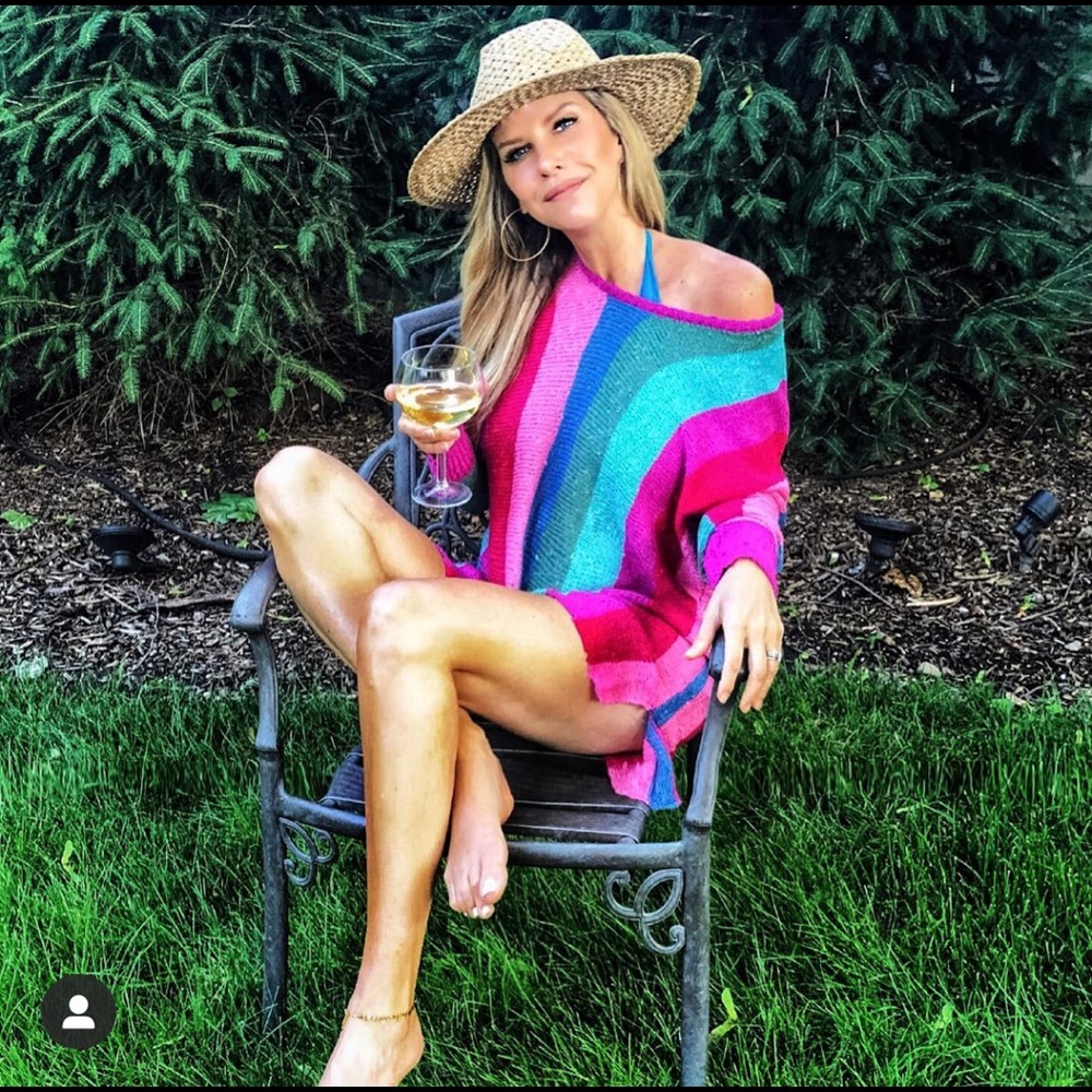 Show me your Mumu swimsuit coverup Sweater SZ SM